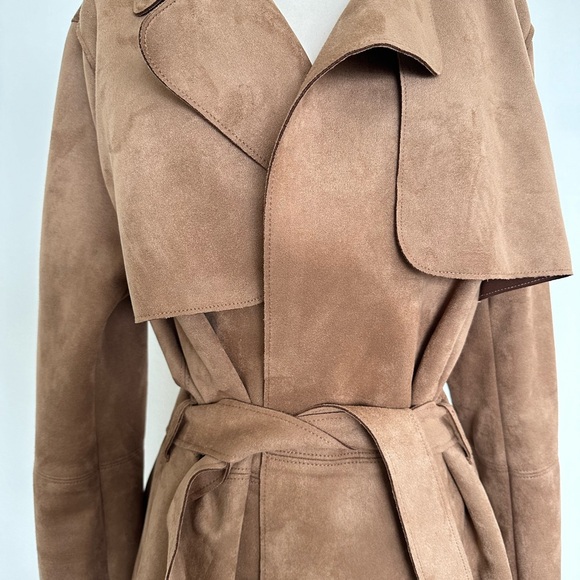 H&M Women's Long Tan Trench Coat Size Medium (M) - Picture 3 of 11